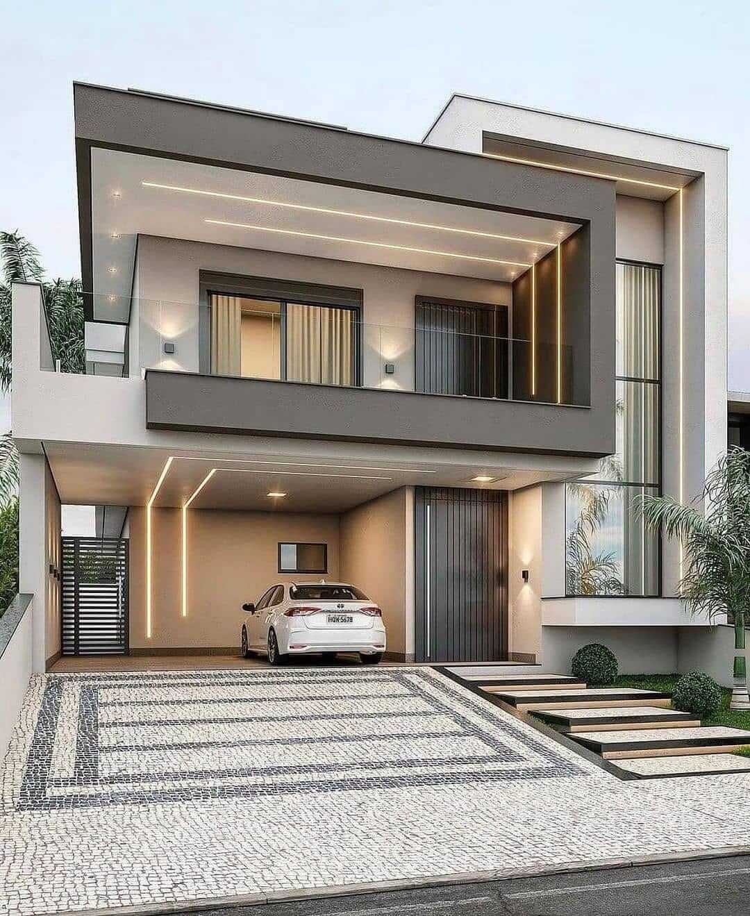 طراحی نمای مدرن برای ویلا